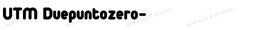 UTM Duepuntozero字体转换
